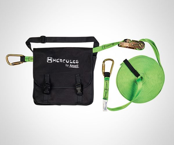 CONJUNTO LINHA DE VIDA PROVISÓRIA HÉRCULES P/ ANCORAGEM 2 MOSQUETÕES 20 M