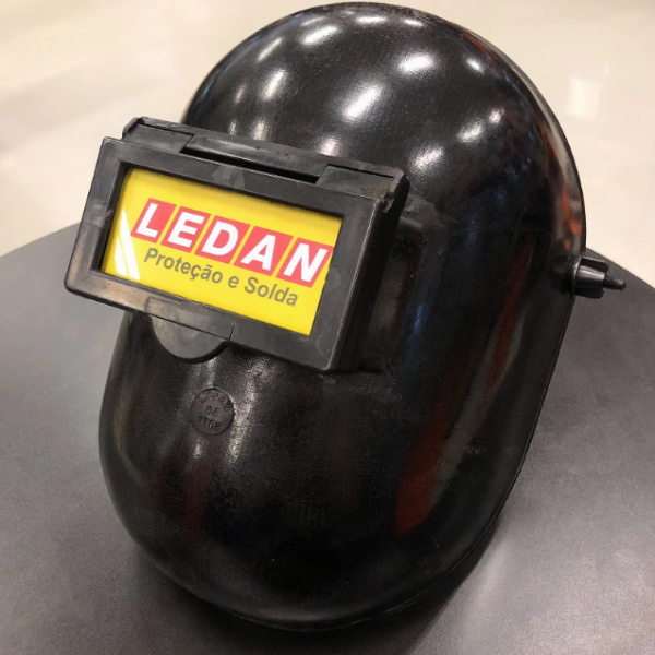 MÁSCARA DE SOLDA CELERON COM VISOR ARTICULADO LEDAN - CA 3702