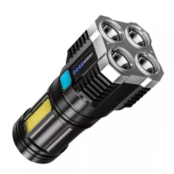 LANTERNA LED A PROVA D'ÁGUA COM 4 NÚCLEOS