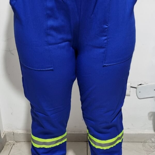 CALÇA BRIM COM ELÁSTICO E REFLETIVO VERDE