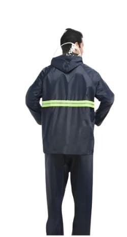 CONJUNTO DE CHUVA PVC COM REFELTIVO E CAPUZ ELITE