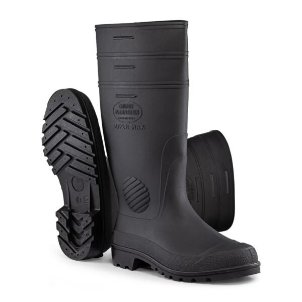 BOTA PVC SUPERMAX CANO EXT LONGO PRETA CALFOR  - CA 28490