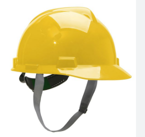 CAPACETE V-GARD AMARELO MSA COM SUSPENSÃO E JUGULAR - CA 498