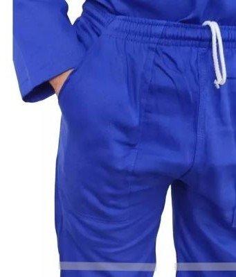 BERMUDA BRIM AZUL ROYAL COM ELÁSTICO REFLETIVO CINZA