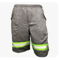 BERMUDA BRIM CINZA ELASTICO COM REFLETIVO