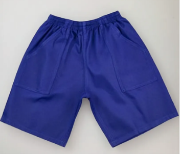 BERMUDA BRIM AZUL ROYAL ELÁSTICO SEM REFLETIVO