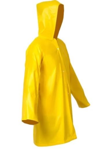 JAQUETA DE CHUVA PVC AMARELA TOTAL CAPAS - CA 48090