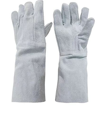 LUVA DE RASPA 20CM REFORÇO PLASTCOR - CA 35194