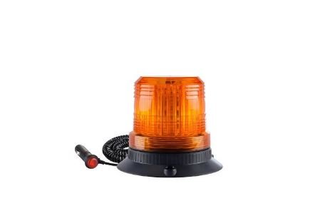 GIROFLEX LARANJA COM IMÃ 12V-80V LUZ LED