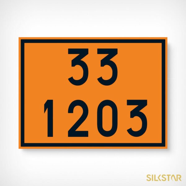 PLACA NUMEROLOGIA 33 1263 TINTA INFLAMÁVEL  40 X 30
