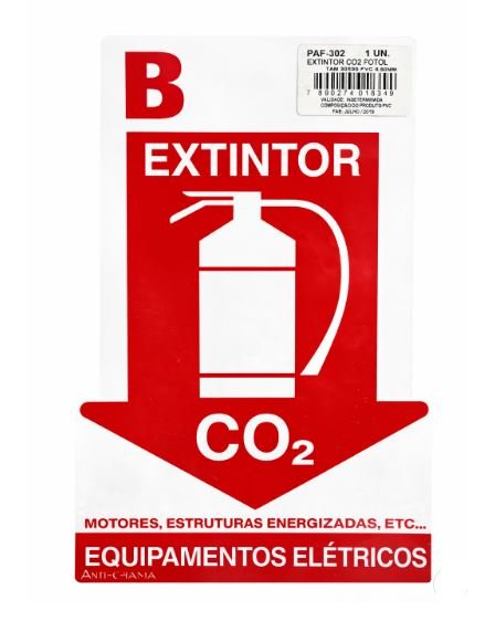 PLACA EXTINTOR DE PO ABC