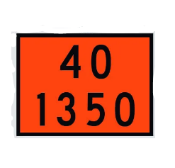 PLACA NUMEROLOGIA 40 1350 ENXOFRE 30 X 40