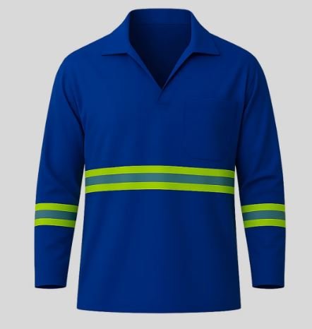 JALECO BRIM AZUL MARINHO ML COM REFLETIVO