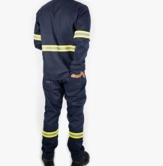 CONJUNTO NR FR CEDROTECH AZUL MARINHO REFLETIVO VERDE - CA 44303 / 44309