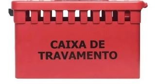 CAIXA DE BLOQUEIO EM AÇO PARA 26 CADEADOS