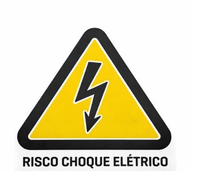 PLACA DE SINALIZAÇÃO PERIGO CERCA ELÉTRICA - ACESSO