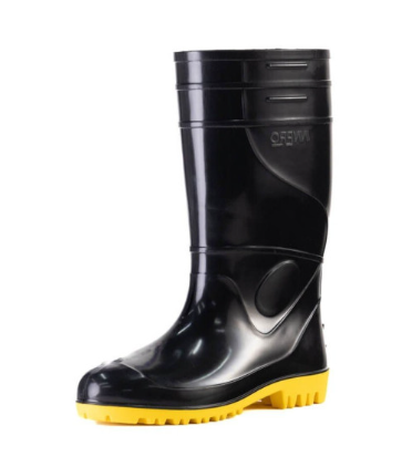 BOTA PVC SEM FORRO CANO LONGO SOLA AMARELA WORKER - CA 51055