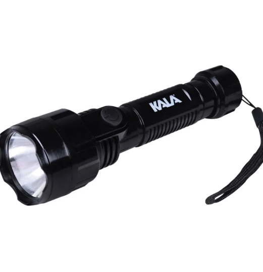 LANTERNA SUPER LED 2AA PRETO KALA