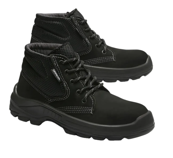 BOTINA BAE PLUS BRACOL NOBUCK PRETO BQ PVC - CA 40872