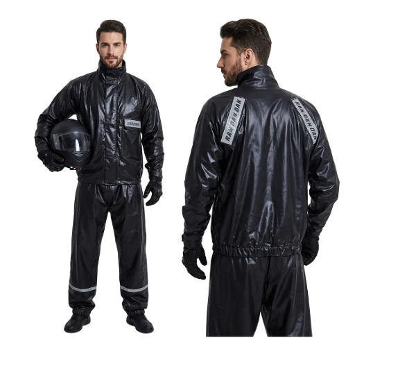 CONJUNTO DE CHUVA MOTOQUEIRO C/ REFLETIVO RDD  PLASTCOR- CA 36551